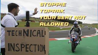 Technical Investigation  for Toprak  saddle seat after treble victory DoningtonPArk 2024