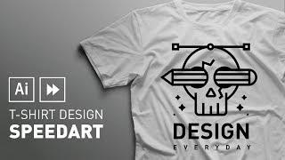 T-shirt Design  Adobe Illustrator Speedart
