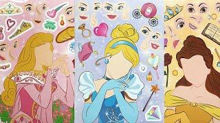 STICKERS PRINCESS ASMR CINDERELLA JASMINE AURORA BELLE