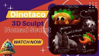 Amantes de los Tacos Aprende hacer un Dinotaco 3D