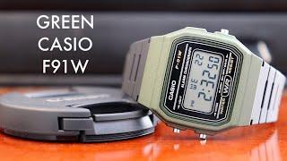 THIS GREEN CASIO F91W IS AWESOME  CASIO F91WM-3A