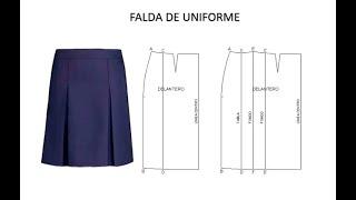 PATRÓN FALDA UNIFORME O ESCOLAR