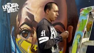 Pintando un rostro en graffiti -Underlab MX- Cap. 100