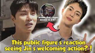 This public figures reaction to Jins return is even more shocked because this happened?