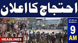 Samaa News Headlines 9AM  Protest In Pakistan  29 April 2024  Samaa TV