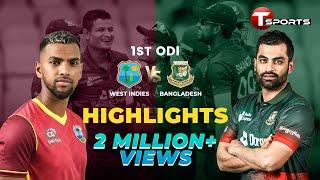 Highlights  Bangladesh vs West Indies  1st ODI  T Sports
