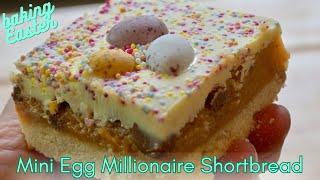 Mini Egg Millionaire Shortbread  Baking Easter Biscuits Easy