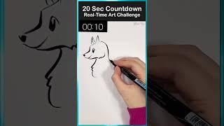 This is INSANE  20 Seconds Art Challenge Repost + Lost & Found Preorder Gift #artshorts #meiyu