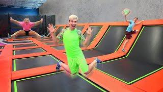 FIRST to FIND $10000 HIDDEN IN TRAMPOLINE PARK WINS Hide And Seek Money Challenge