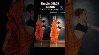 Simple COLOR GRADE Photoshop Short Tutorial  Vidu Art #photoshopt #colorcorrection