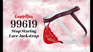 Candyman 99619 Stop Staring Lace Jockstrap Mens Underwear - Johnnies Closet