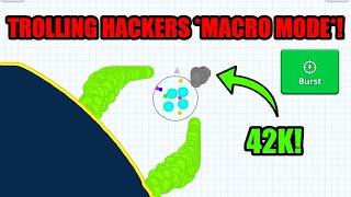 TROLLING MACRO HACKERS *MACRO MODE* Agar.io Mobile - VIDEO SKIN REVENGE COMEBACK - Agar.io