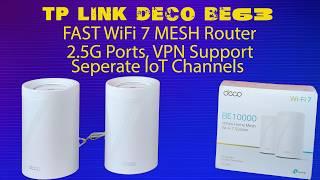 TP-LINK Deco BE63 WiFi 7 Mesh Router  LOOK NO WIRES