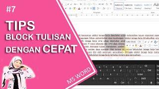 Cara Cepat Blok Teks Pilihan pada Microsoft Word  Microsoft Word  in Tips  #7