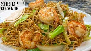 Shrimp Chow Mein With Cabbage And Bean Sprouts  How To Cook Chow Mein With Dried Noddle