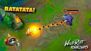 Machine Gun Tristana  Wild Rift Highlights and Funny Moments