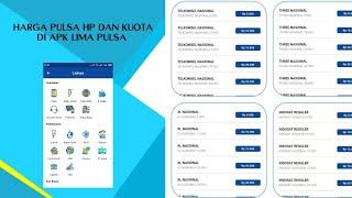 harga pulsa termurah di apk lima pulsa untuk jualan sangat cocok