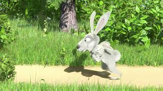 Maşa İle Koca Ayı  Ne hızlı bir tavşan  #shorts
