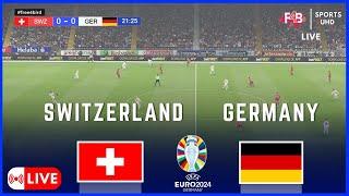 SWITZERLAND VS GERMANY  LIVE  UEFA EURO  2024  SIMULATION & LIVE-ERGEBNIS #euro2024 #uefa