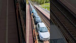 DE6400 - Lokomotywa manewrowa  i samochody  #train #trainspotting