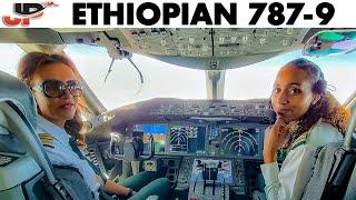 Ethiopian Boeing 787 Cockpit Across Africa Girl Power