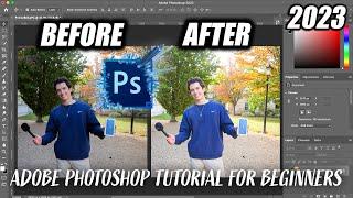 How to Edit Photos in Adobe Photoshop 2023 as a COMPLETE BEGINNER IN 3 MINUTES