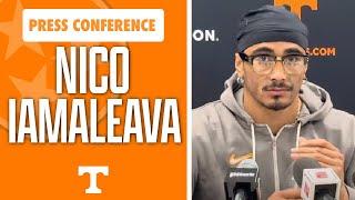 Tennessee football QB Nico Iamaleava talks after 19-14 loss to Arkansas I Volunteers I GBO