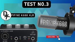 TECH Fifine K688 XLR test with UM2