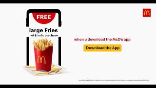 Get Free Large Fries When You Download the App