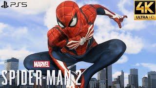 Marvels Spider-Man 2 PS5 - Advanced Suit Free Roam Gameplay 4K 60FPS