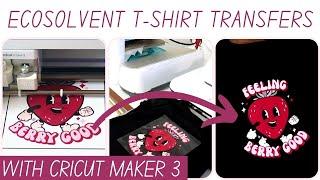 How To Make Print Then Cut Ecosolvent Transfers  Tshirt Transfers with Cricut