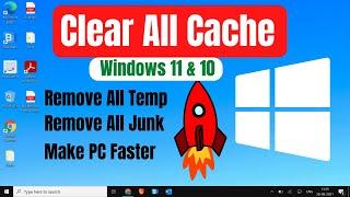 How to Clear ALL CACHE & JUNK From Windows 10 & Windows 11 Easy Way