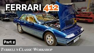 Ferrari 412 Final Fixes Suspension & Engine Repairs Completed  Tyrrells Classic Workshop