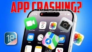 How to Fix Apps Crashing Issue on Your iPhone After iOS 18 Update  Fix iOS Apps Crashing on Launch