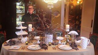 Winter Birds Tablescape - Tablescape Ideas