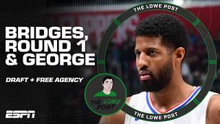 Impact of Mikal Bridges trade + NBA Draft Round 1 surprises + Paul George latest   The Lowe Post