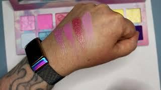 Jeffree Star Cotton Candy Queen Palette Swatches