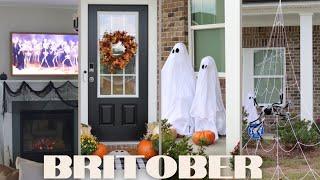 BRITOBER VLOG 1  Spooky Home Makeover DIY Ghosts Lots of Home decor