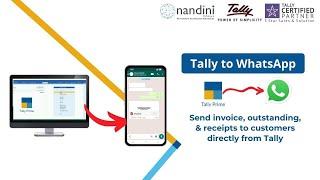 Tally to WhatsApp  Tally WhatsApp Module  Send invoices payments & receipts directly from Tally