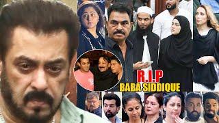 Celebrities And Politician Arrive At Baba Siddiques House  Salman KhanRashami DesaiSana Khan