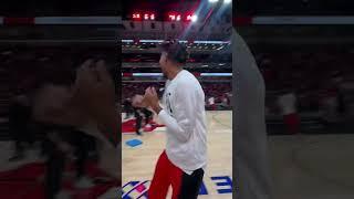 DeMar back at it again  #nba #chicgobulls #halfcourtshot #pregame #demarderozan