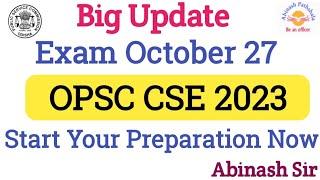 Big Update  OCS 2023 Prelims on 27th October  Start Your Preparation now