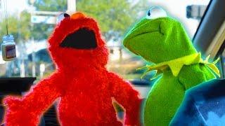 Kermit the Frog and Elmo Rap Car Karaoke