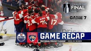 Gm 7 Oilers @ Panthers 624  NHL Highlights  2024 Stanley Cup Final