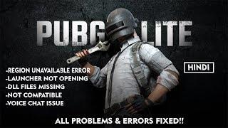 PUBG LITE PC All Errors Fixed  Launcher Not Opening  Missing DLL Files