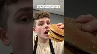 Eating a Big Mac that I made in McDonald’s Kitchen