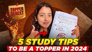 5 STUDY TIPS TO BE A TOPPER IN 2024  CLASS 10  CLASS 11  SHUBHAM PATHAK #studytips #toppers