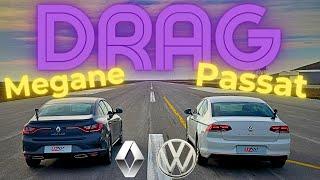 Passat vs. Megane Drag Racing  1.3 TCE Competing with 1.5 TSI  First Drag Race of 2024