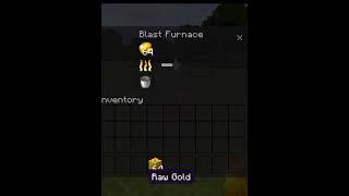 #minecraft  what if i smelt raw gold block in minecraft  #shorts