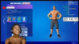 iShowSpeed Buys NEW John Cena Skin and Lebron on Fortnite